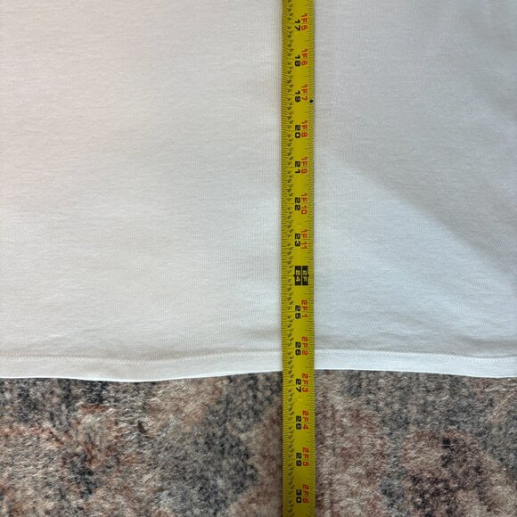 Talbots Womens Plus Classic White L/S Pima Crewneck Tee Shirt Top 2X 2024 - Picture 10 of 10